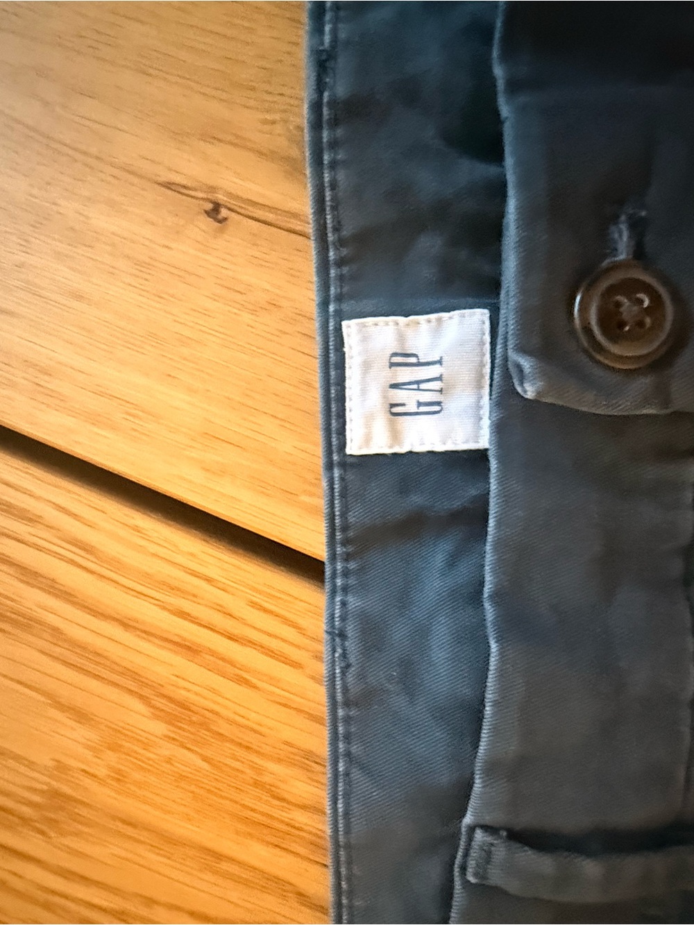 GAP Men's Slate-Gray Blue Chinos